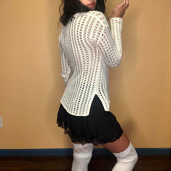 Grungefairy knitted sweater cream - Picture 2 of 4